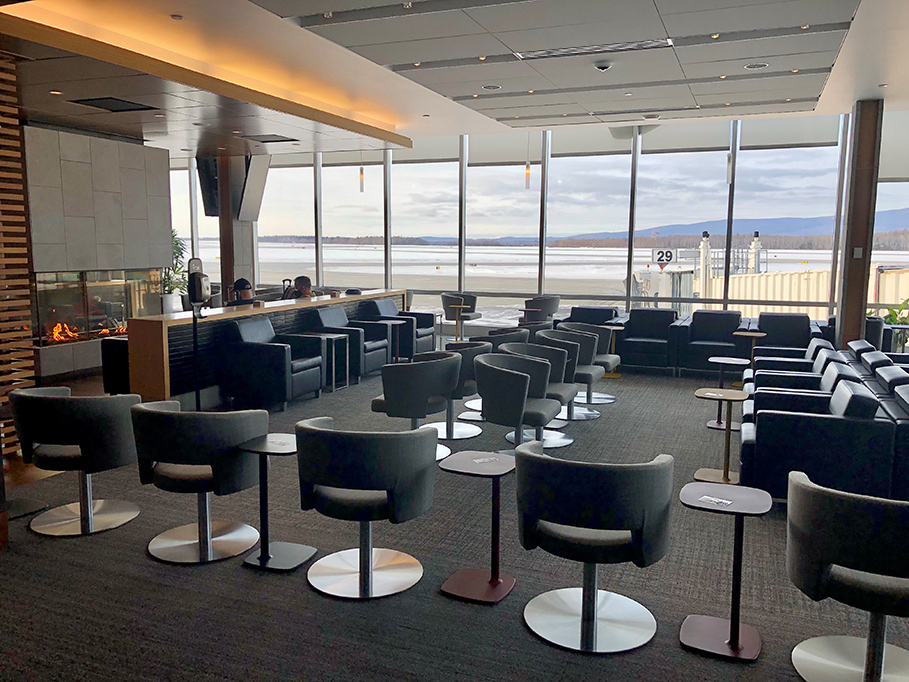 View from the V.I.P Lounge by Club Med at the Québec City Jean Lesage International Airport (YQB)