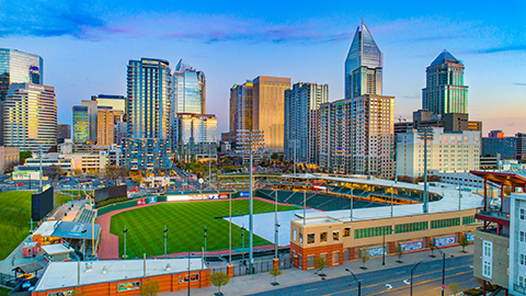 Downtown Charlotte, North Carolina, USA