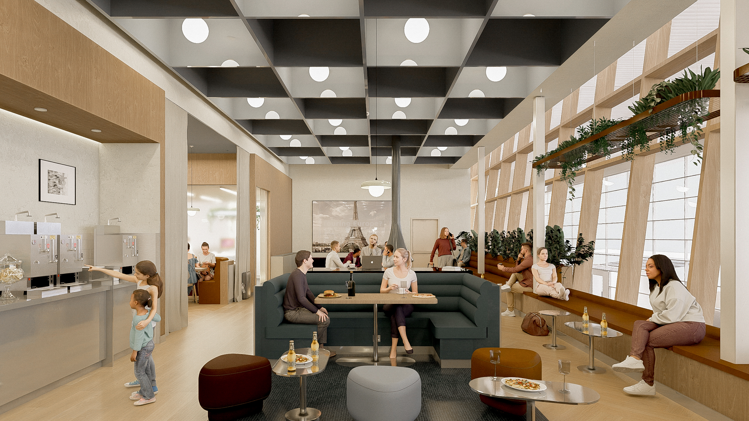 View inside the lounge