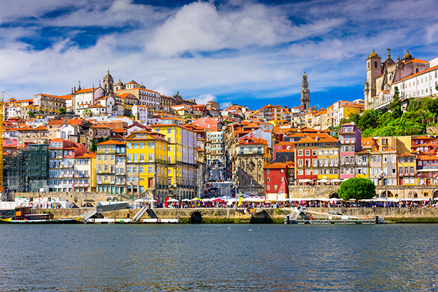 Vue sur la ville de Porto au Portugal